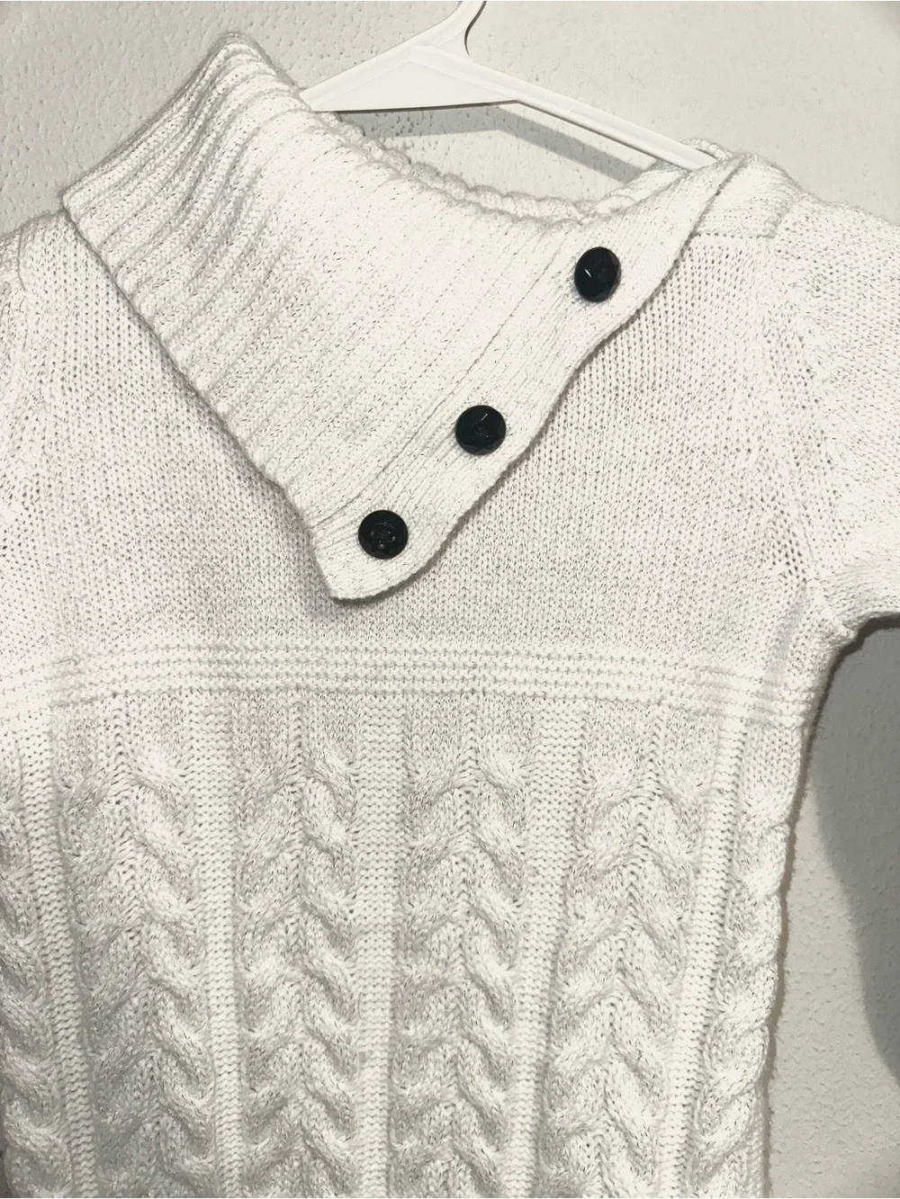 Gymboree White Cable Knit Sweater Dress